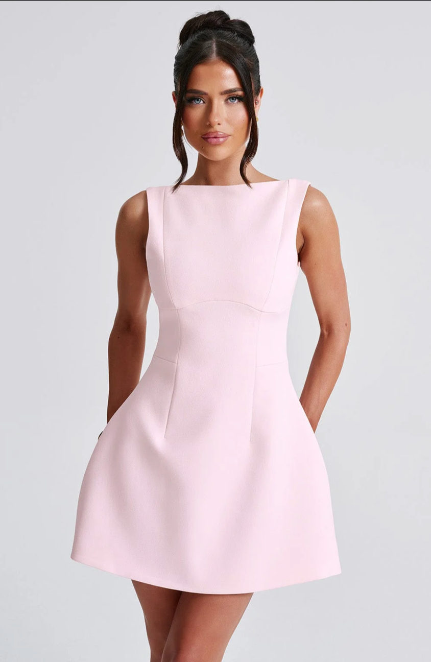 ESMERALDA MINI DRESS - BLUSH