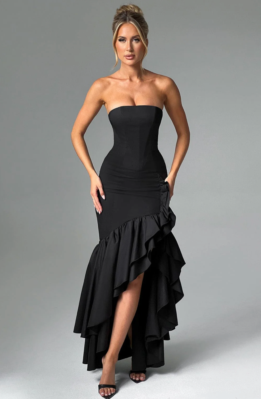 MARGRIET MAXI DRESS - BLACK