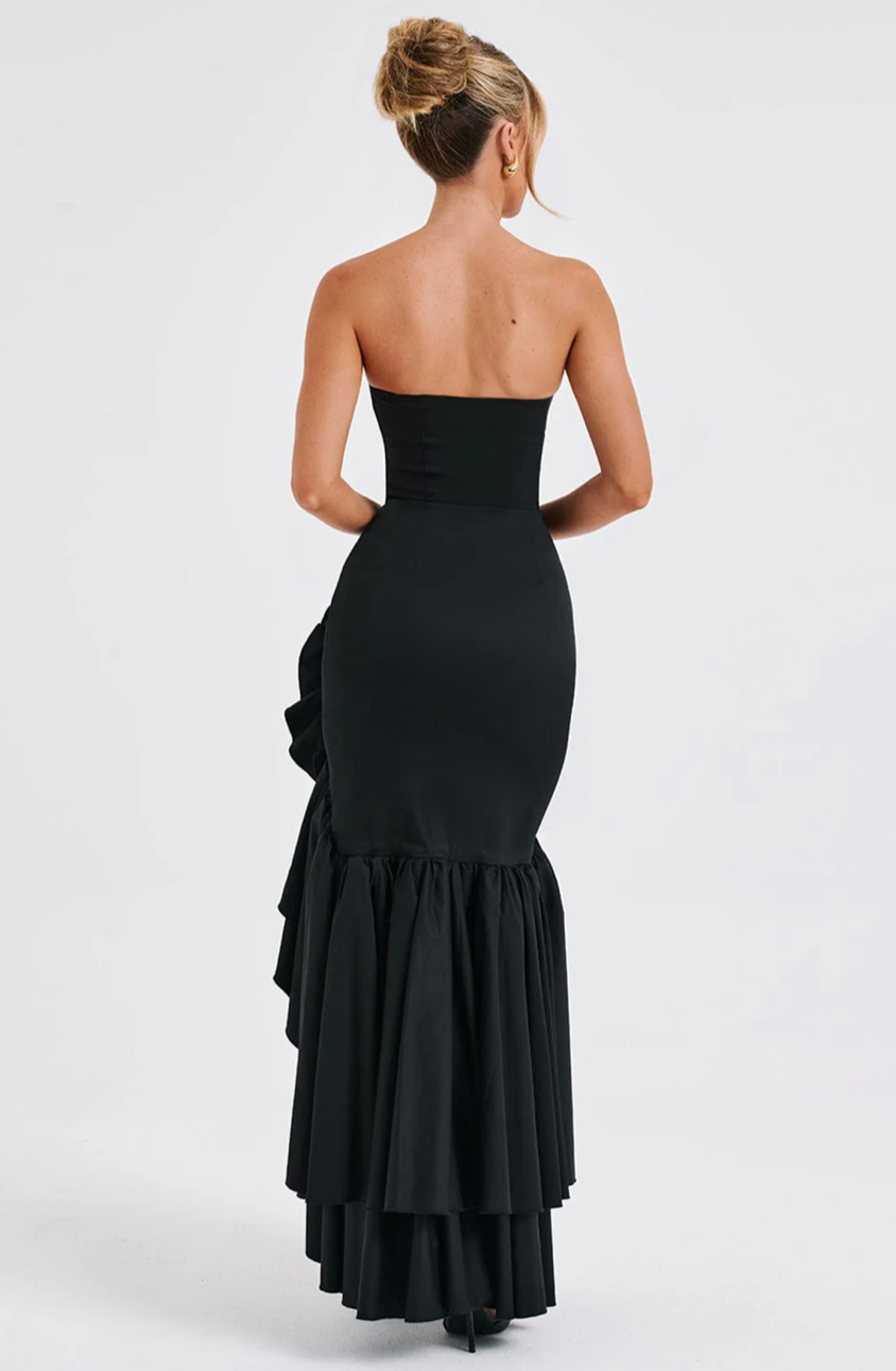 MARGRIET MAXI DRESS - BLACK