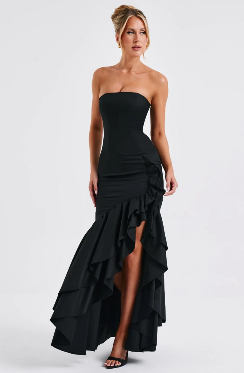 MARGRIET MAXI DRESS - BLACK