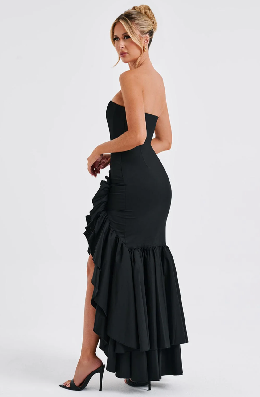 MARGRIET MAXI DRESS - BLACK