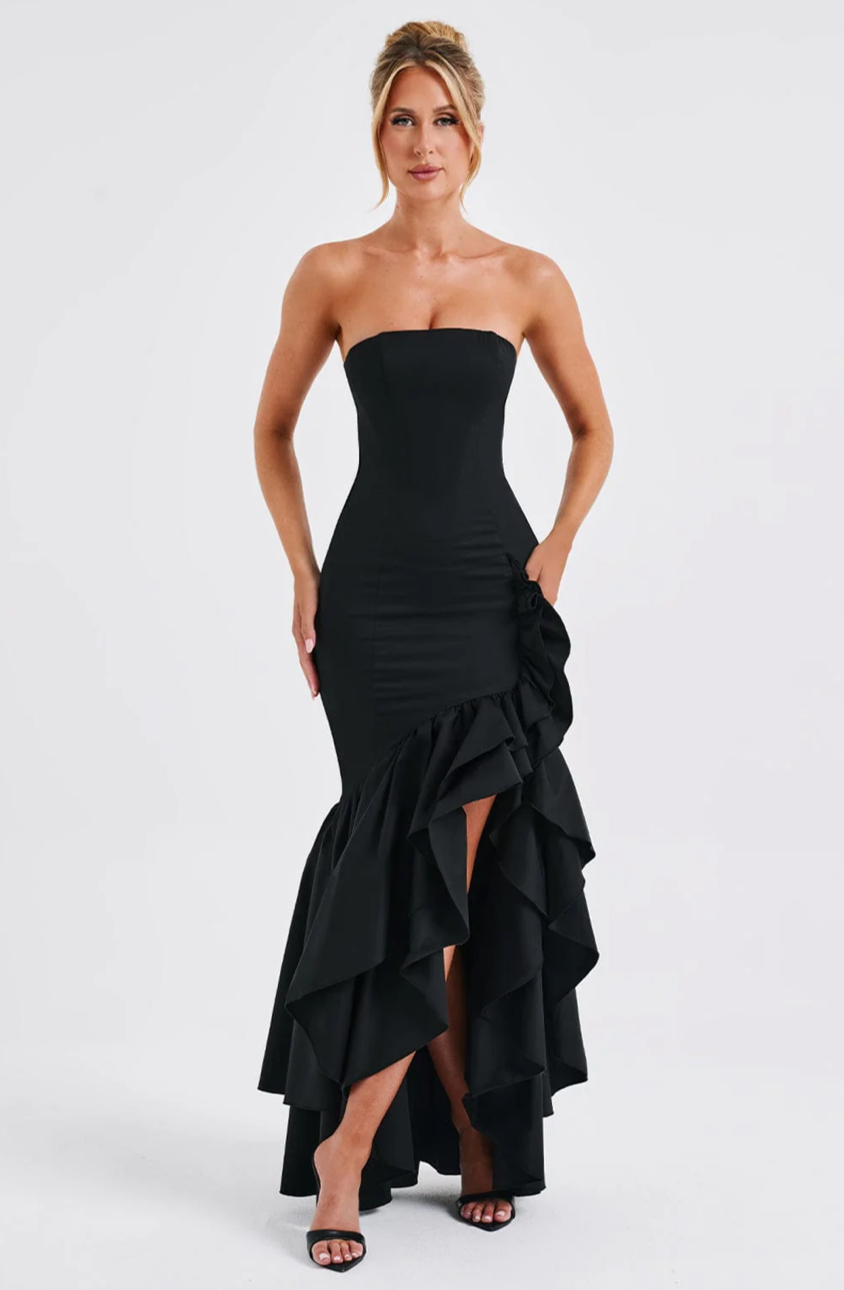 MARGRIET MAXI DRESS - BLACK