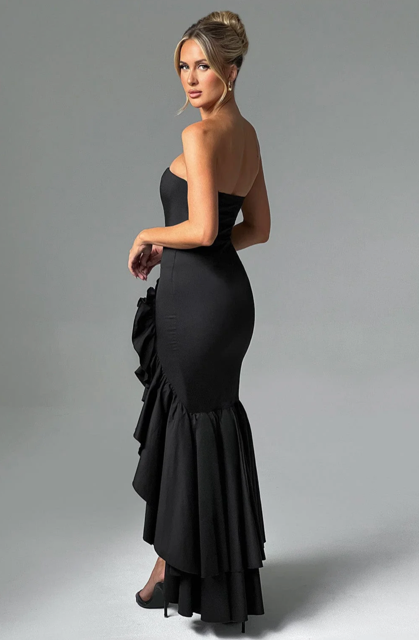 MARGRIET MAXI DRESS - BLACK