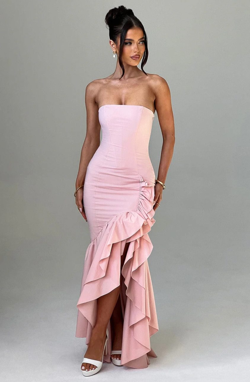 MARGRIET MAXI DRESS - BLUSH