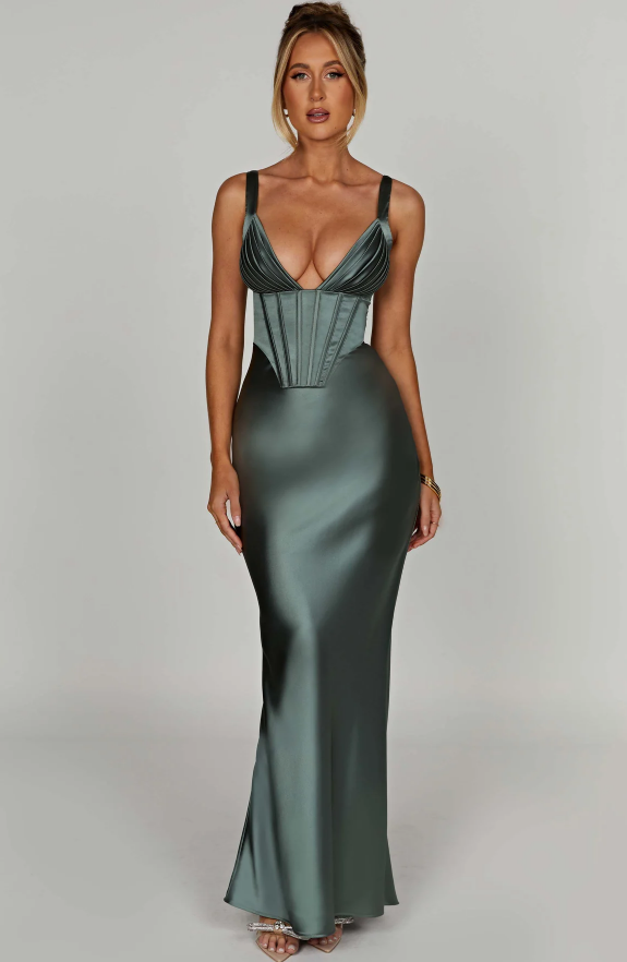 PAZ MAXI DRESS - SAGE