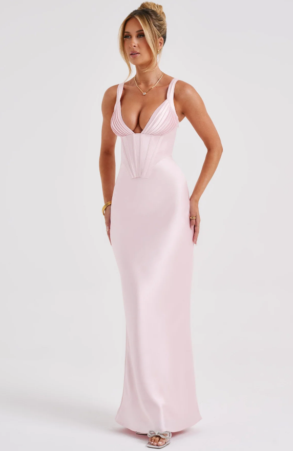 PAZ MAXI DRESS - BLUSH