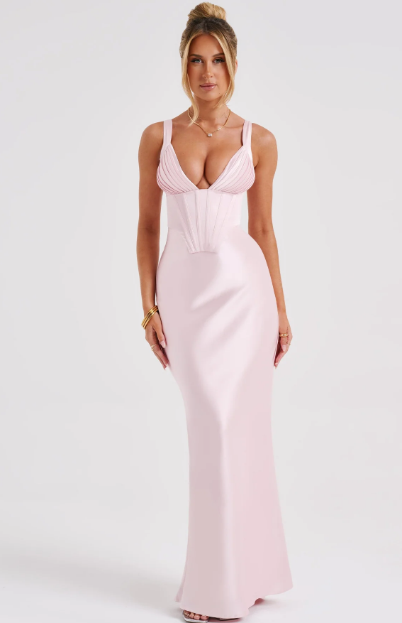 PAZ MAXI DRESS - BLUSH