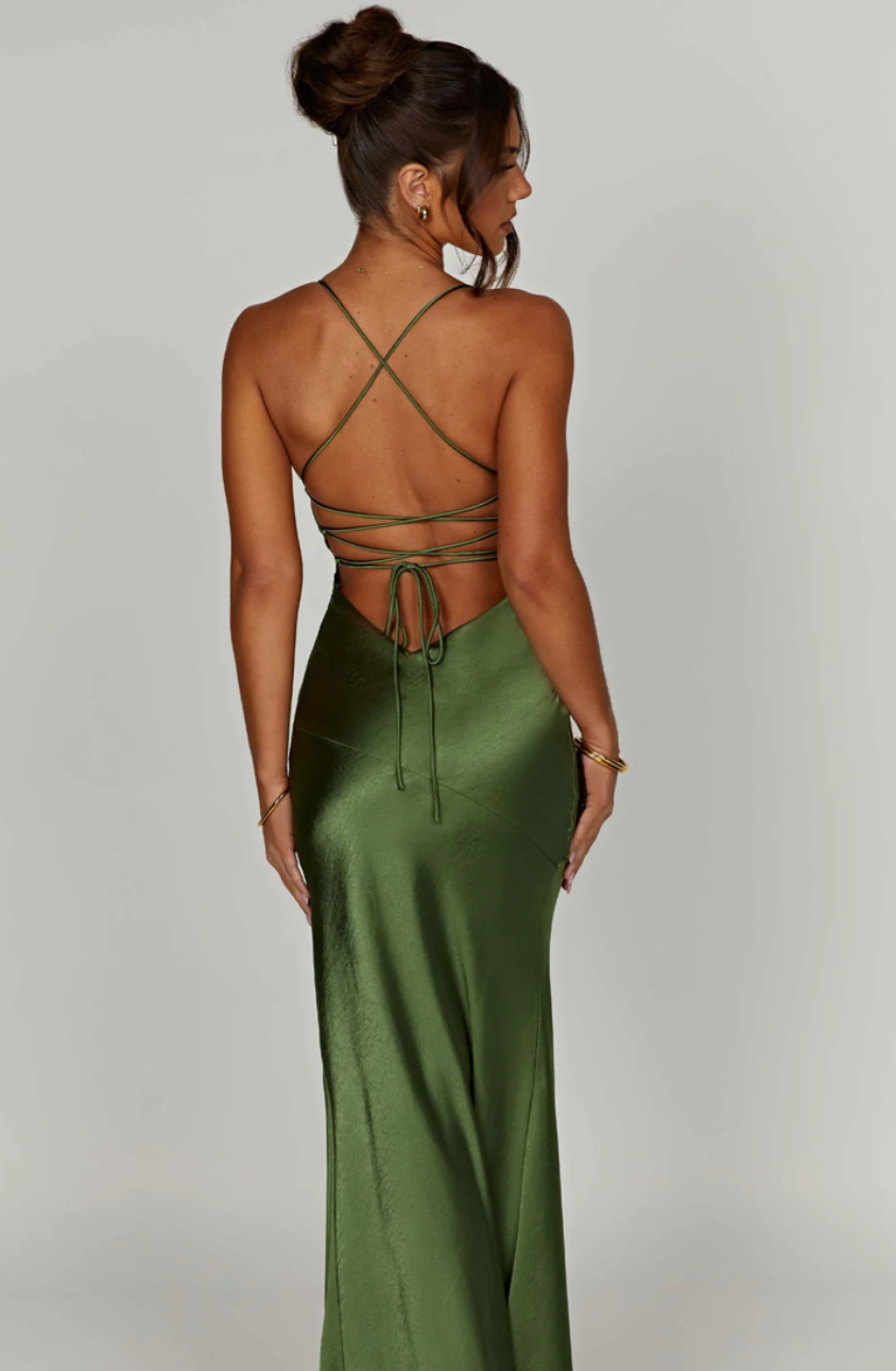 SIMONA MAXI DRESS - EMERALD