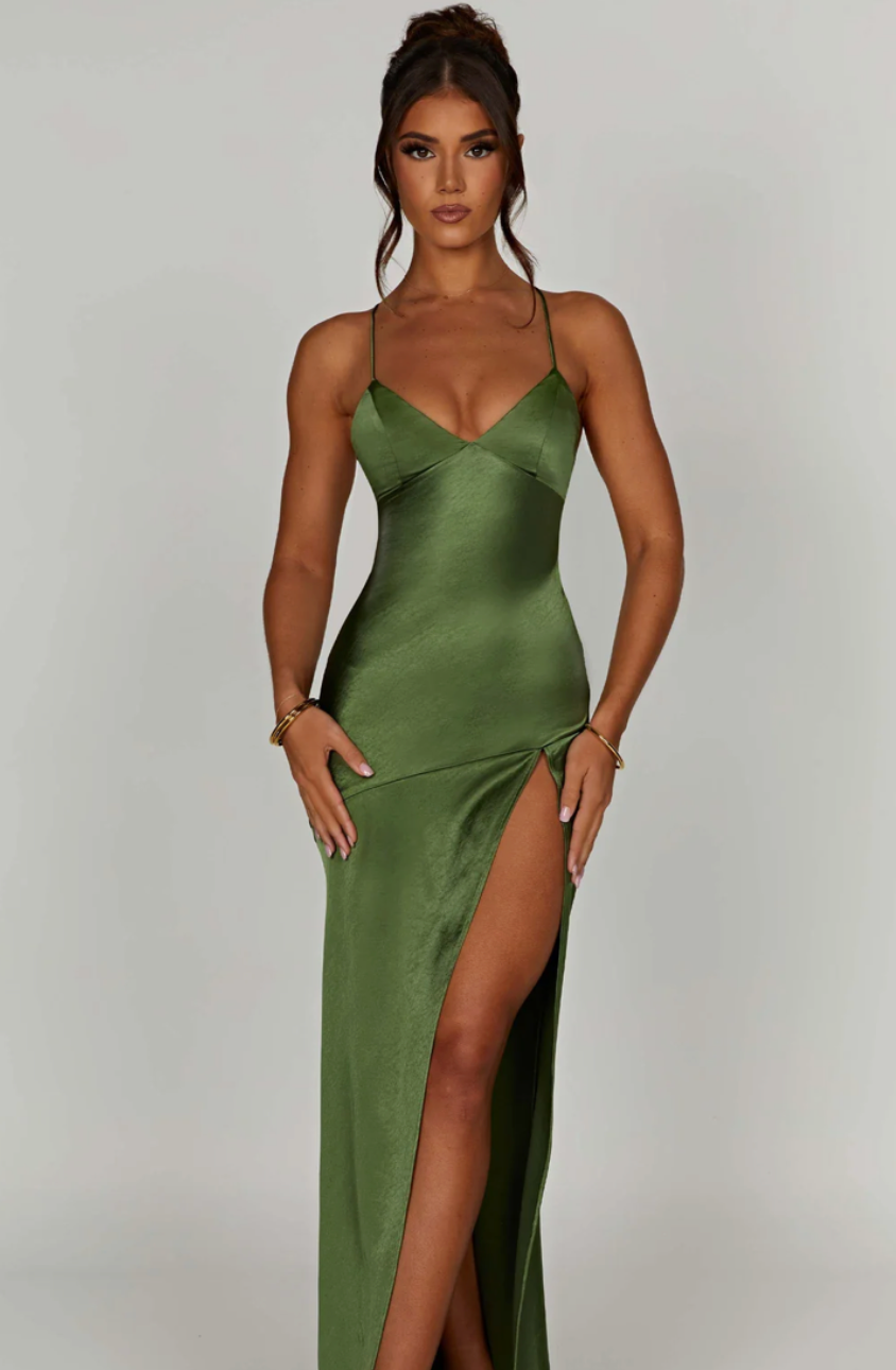 SIMONA MAXI DRESS - EMERALD