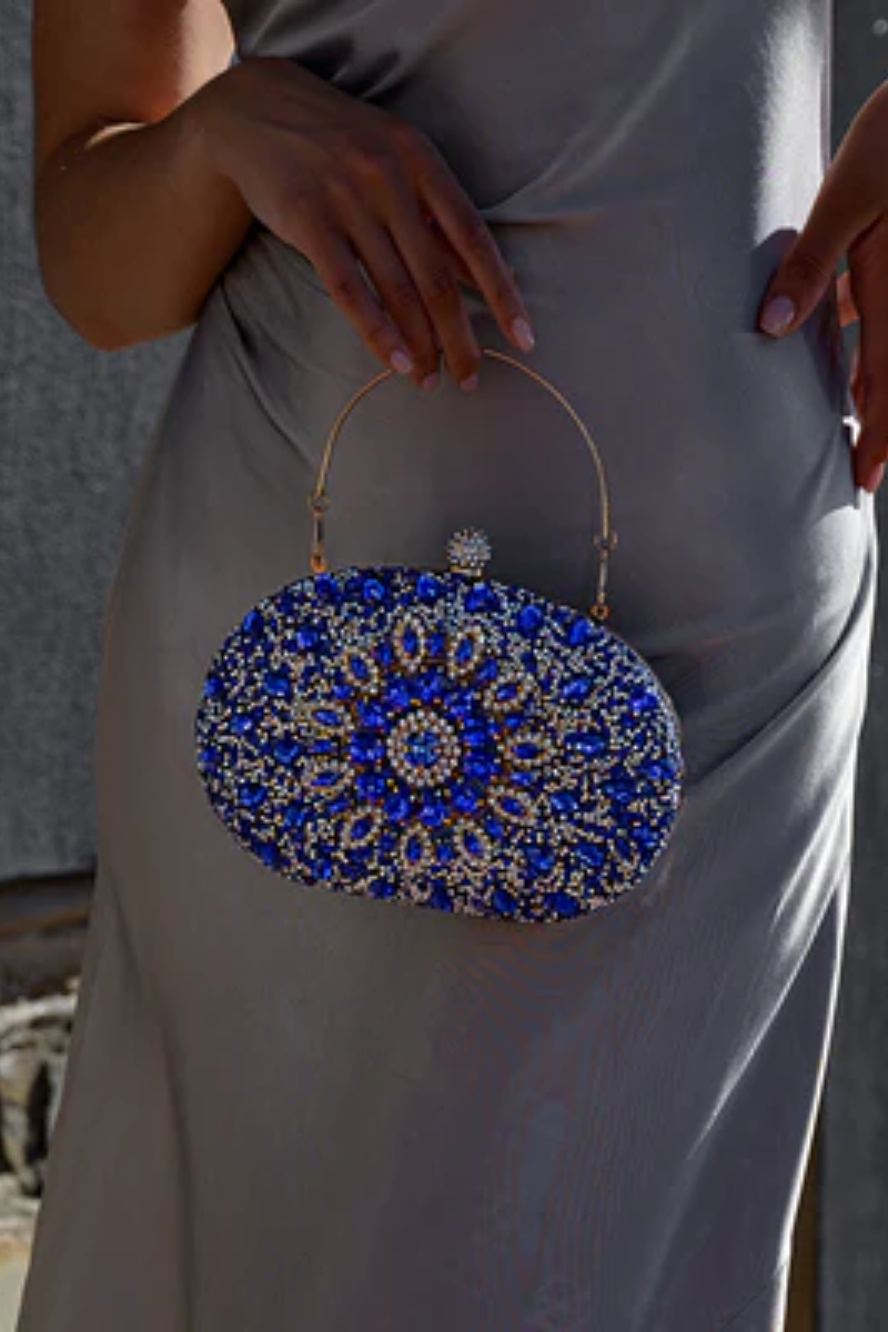 AMELIA CLUTCH BAG BLUE