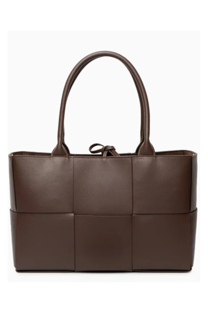 KARINE MEDIUM TOTE BAG Dark Brown