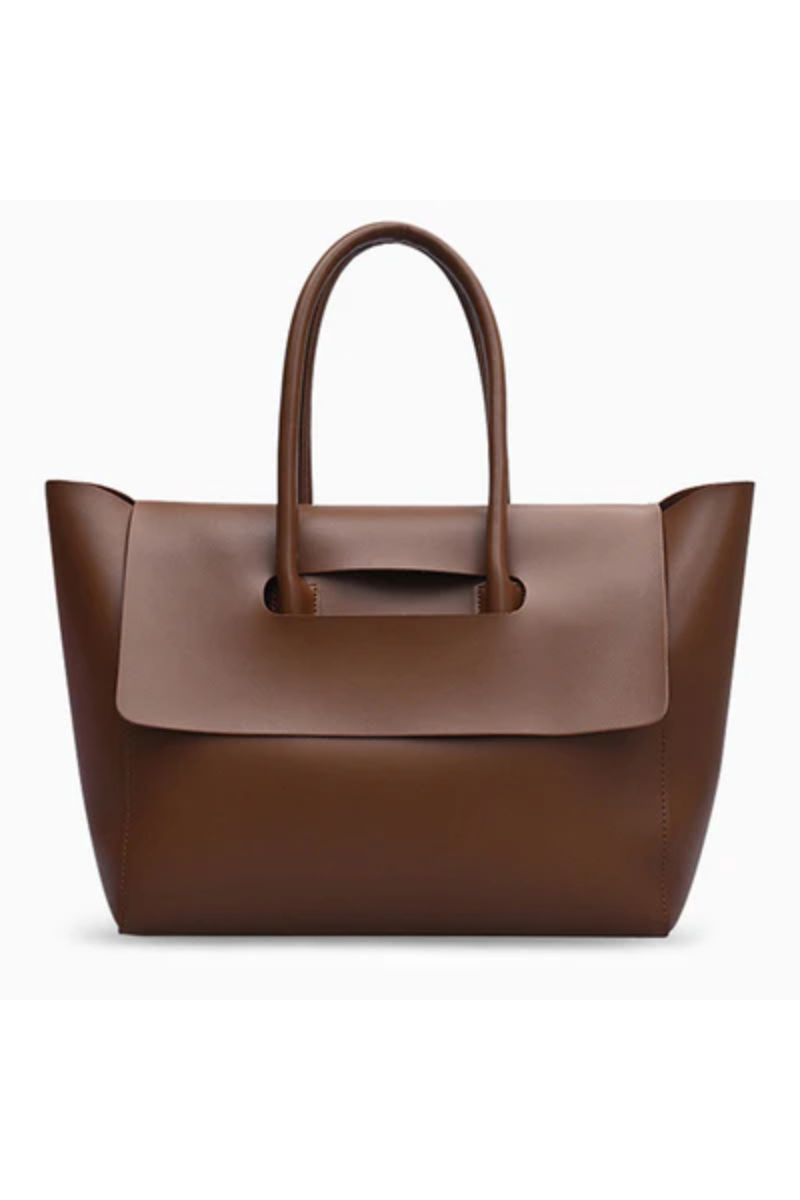 KATHERINE RETRO TOTE BAG BROWN