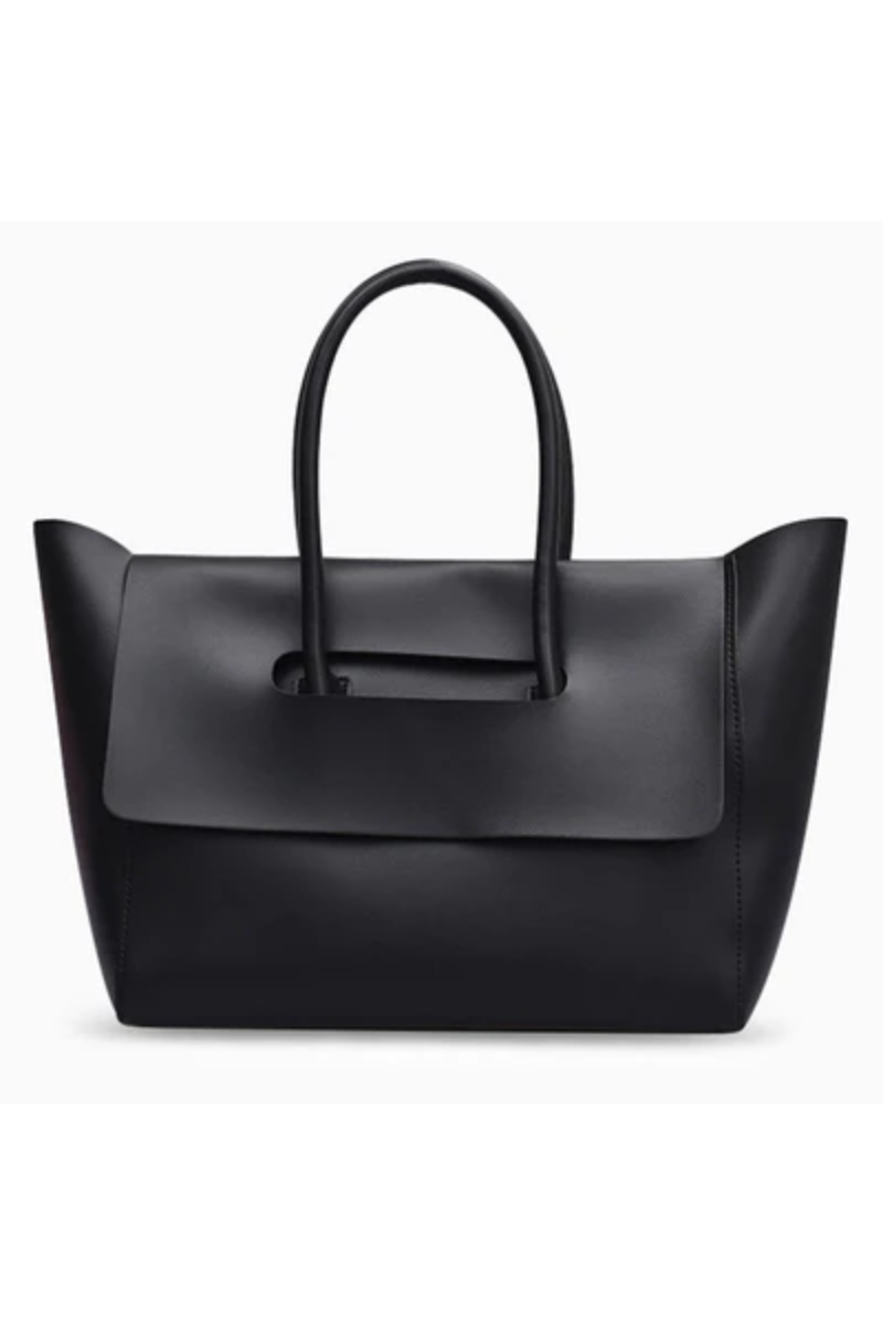 KATHERINE RETRO TOTE BAG BLACK