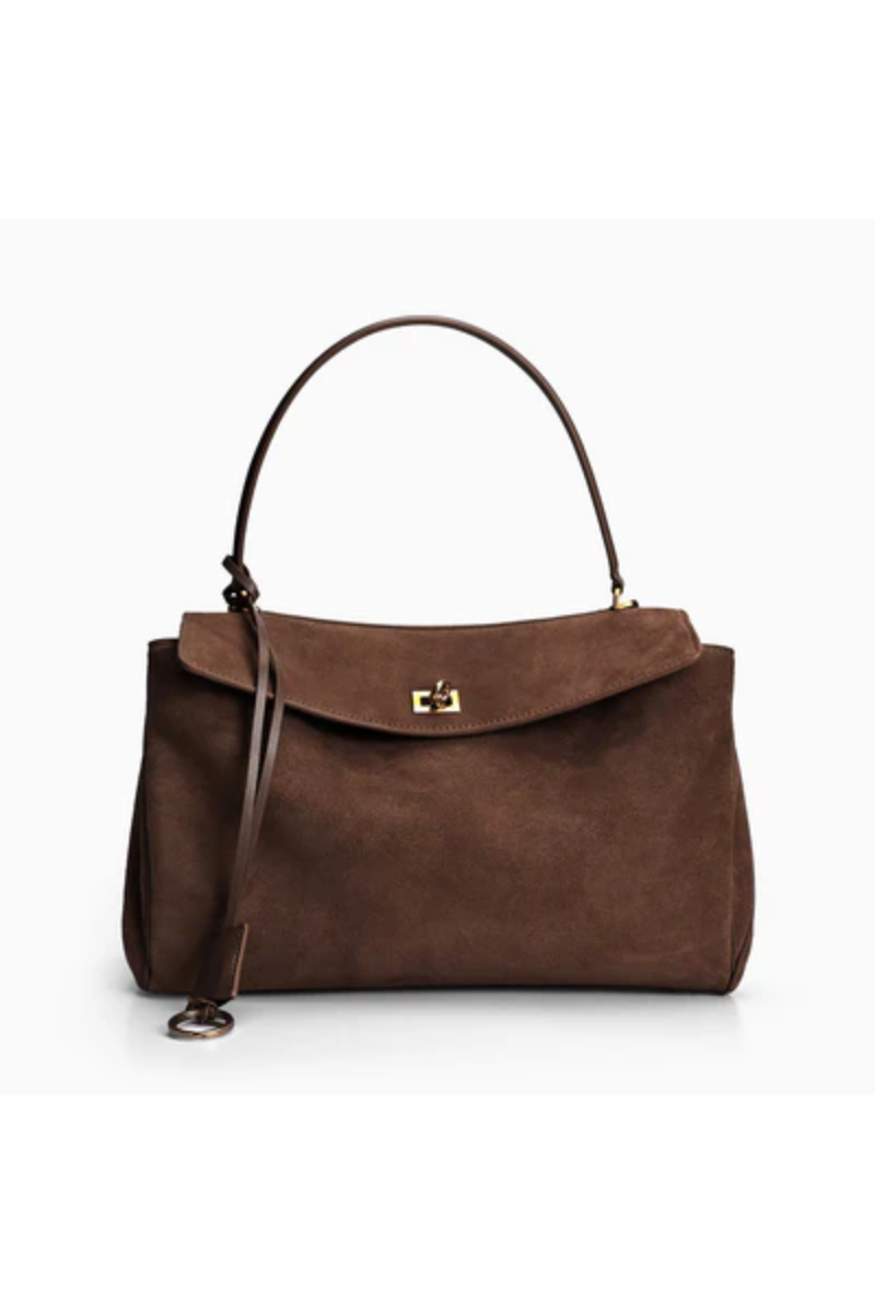 LAURYN HANDBAG DARK BROWN