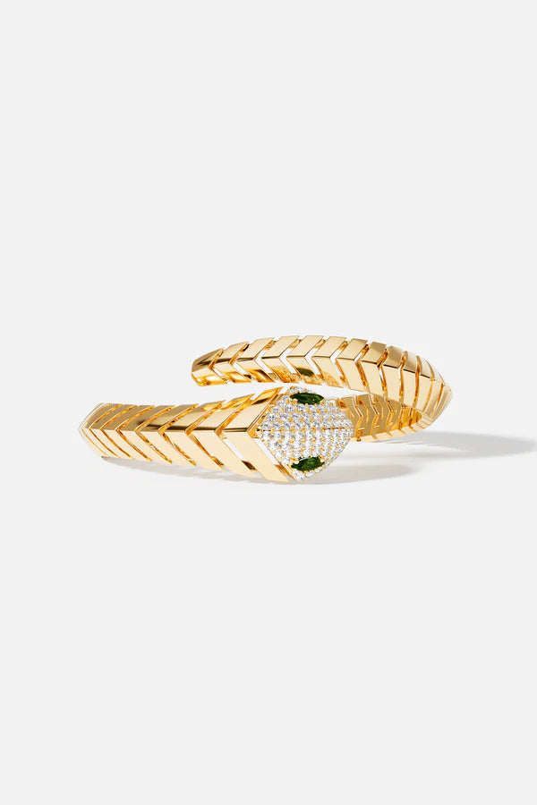 OUROBOROS WRAP-AROUND BANGLE GOLD