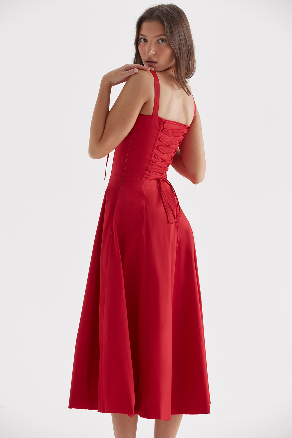 EUGENIE Red Rose Sundress