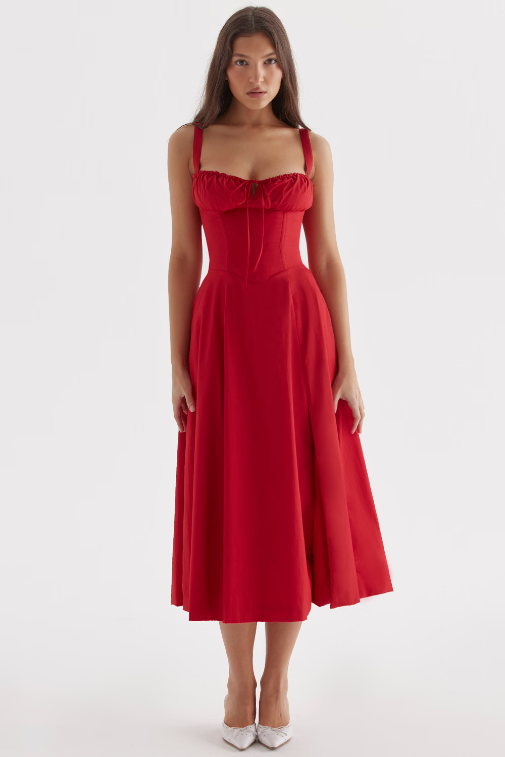 EUGENIE Red Rose Sundress