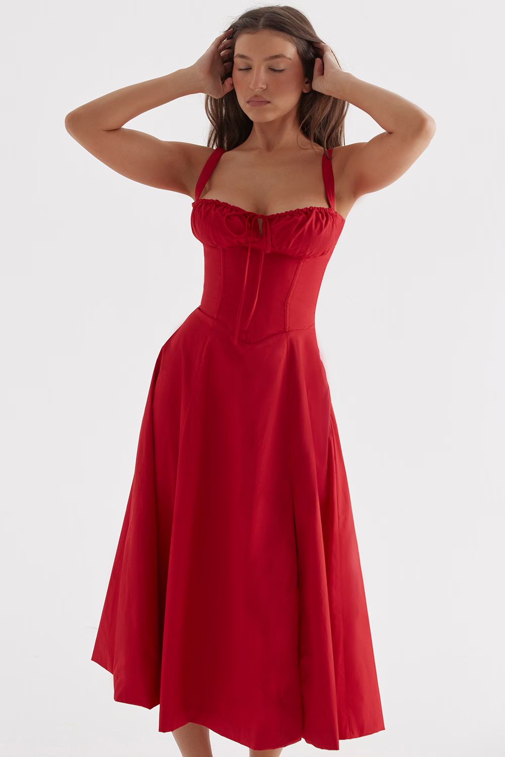 EUGENIE Red Rose Sundress