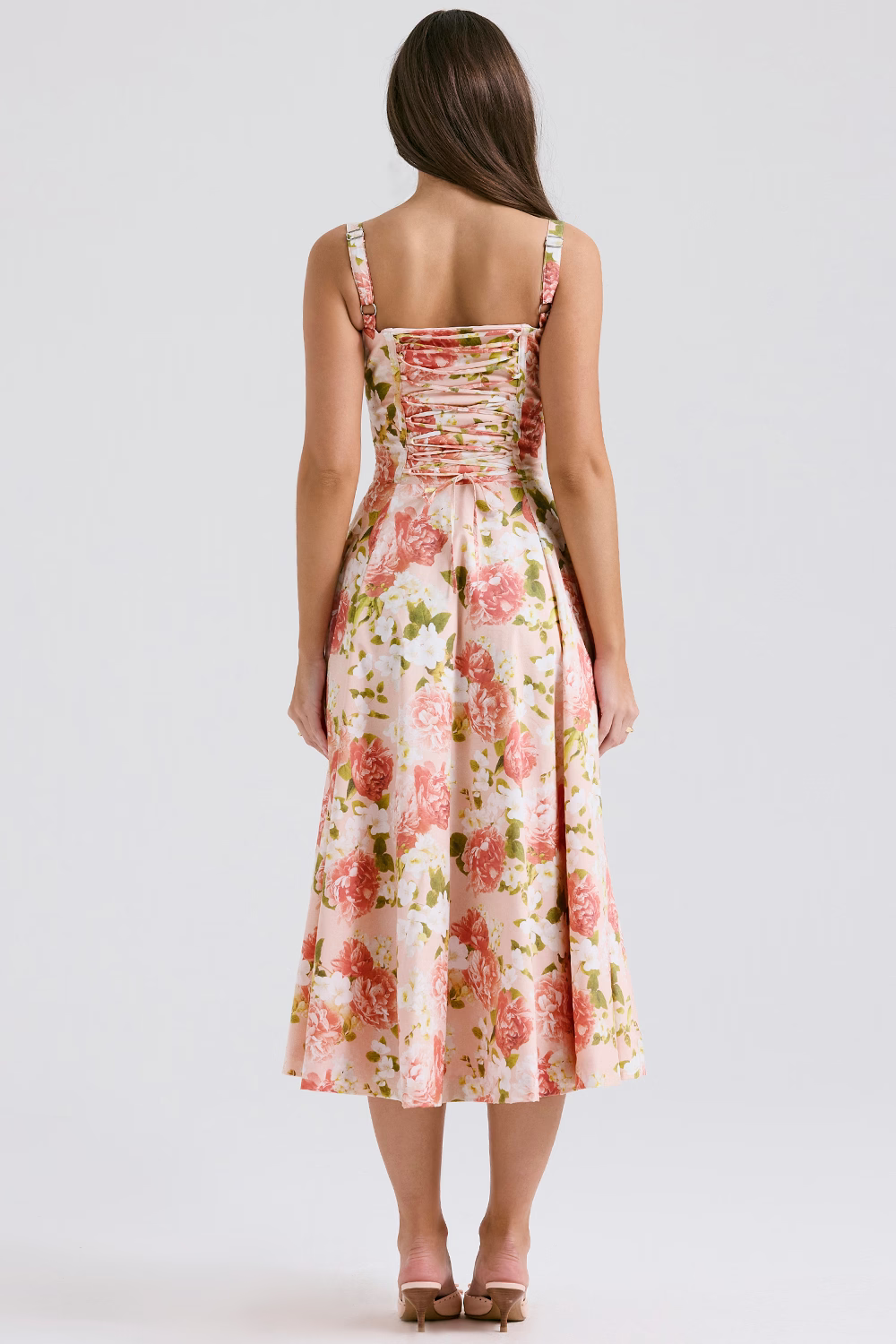 EUGENIE Medow Print Cotton Bustier Sundress