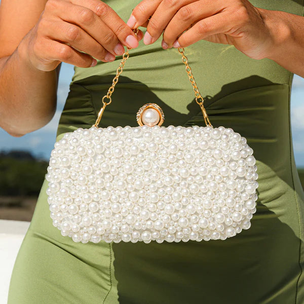 ALICE PEARL CLUTCH BAG