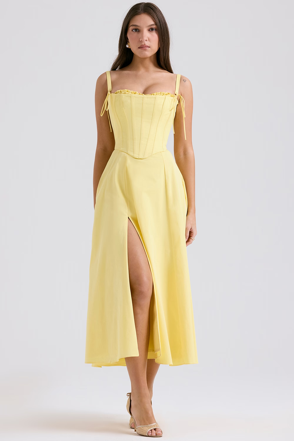 ROSALIE Sunshine Cotton Midi Sundress