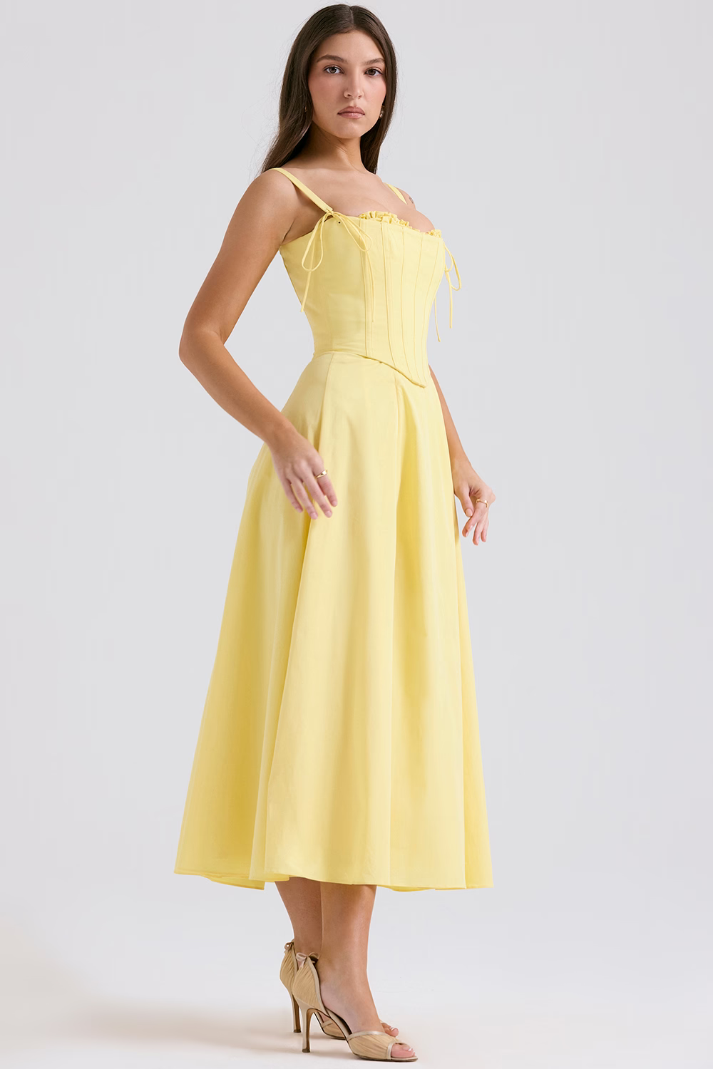 ROSALIE Sunshine Cotton Midi Sundress