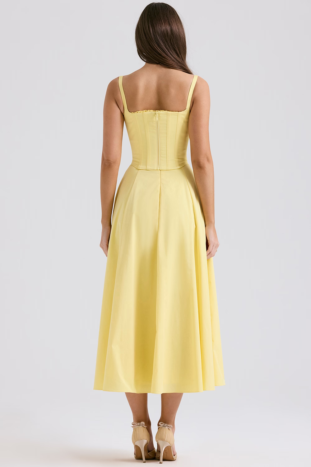 ROSALIE Sunshine Cotton Midi Sundress