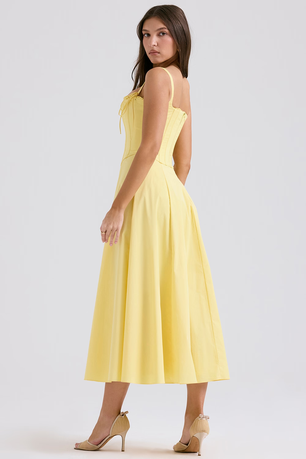 ROSALIE Sunshine Cotton Midi Sundress