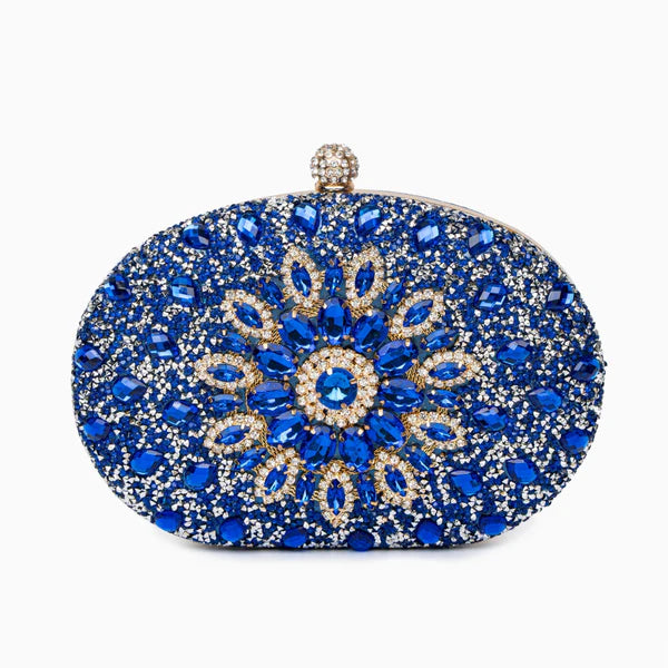 AMELIA CLUTCH BAG BLUE