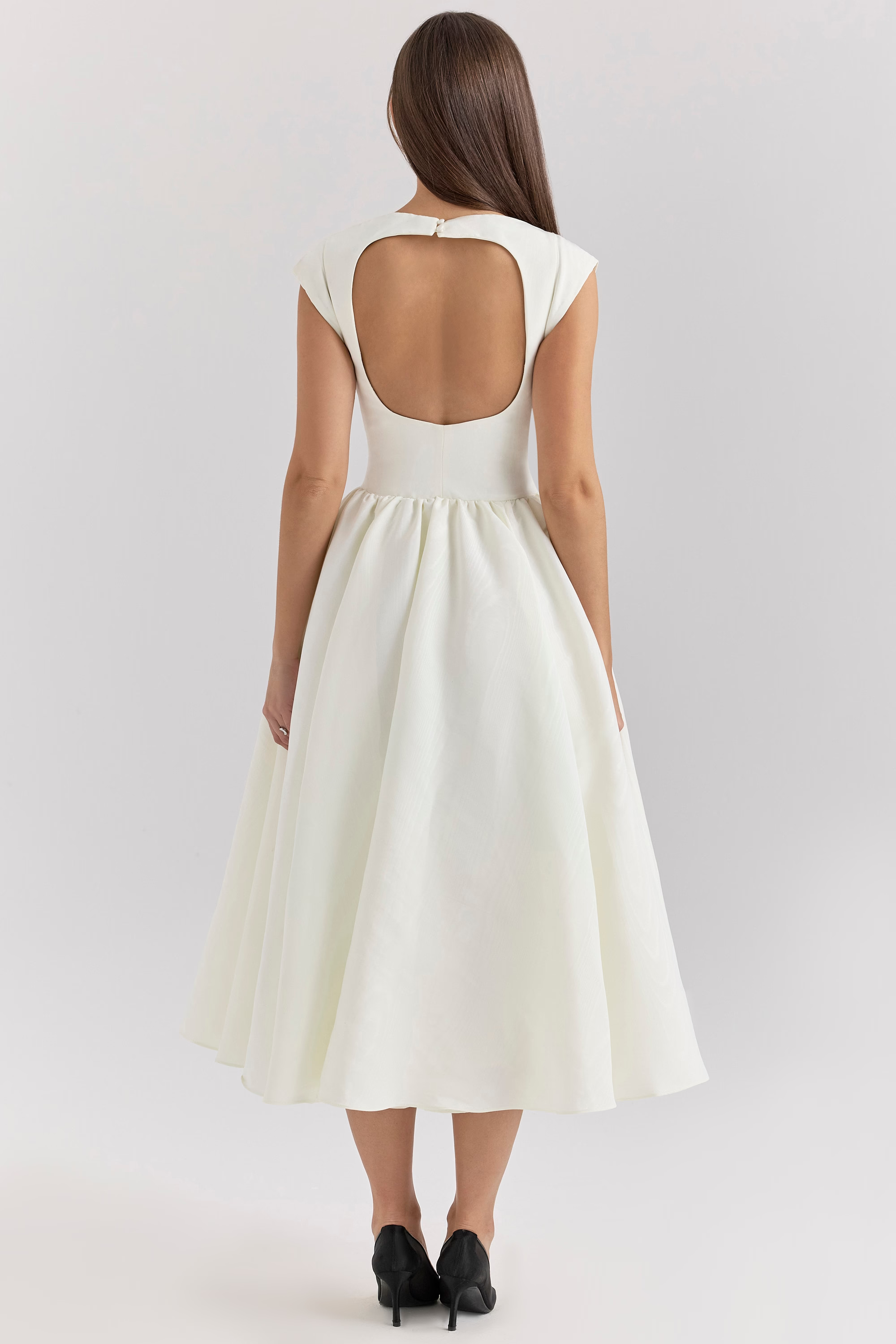 CELINE Ivory Midi Dress