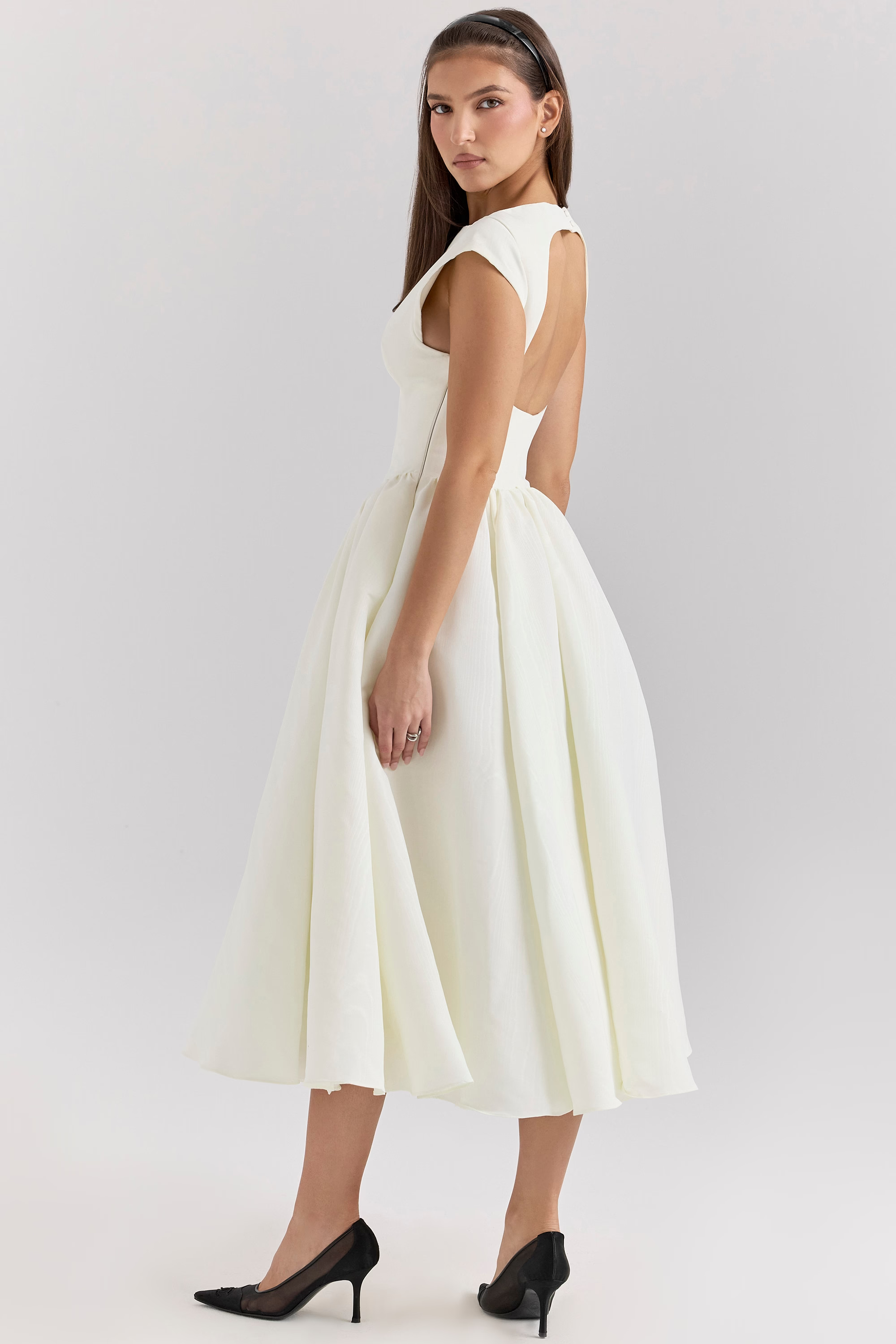 CELINE Ivory Midi Dress