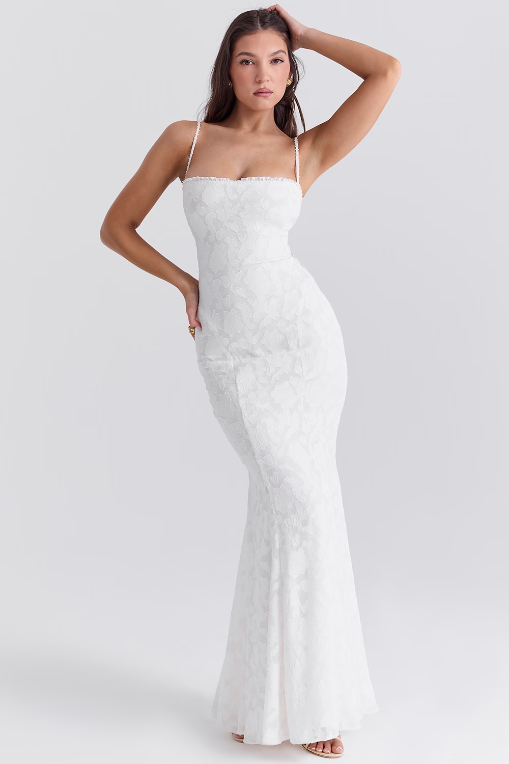 IRENE Ivory Maxi Dress