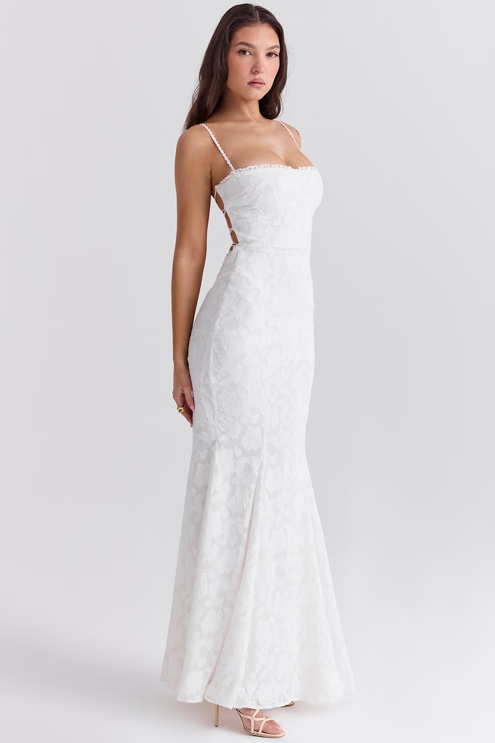 IRENE Ivory Maxi Dress