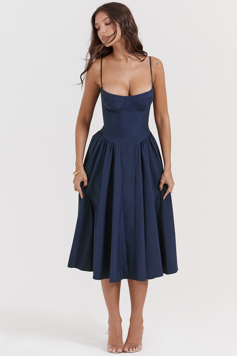 OPHELIE French Navy Corset Sundress